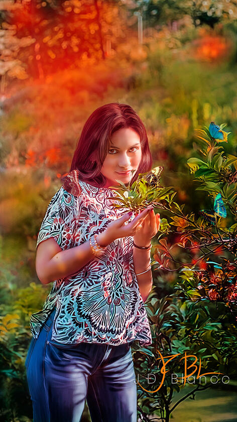 Cristina in the Garden