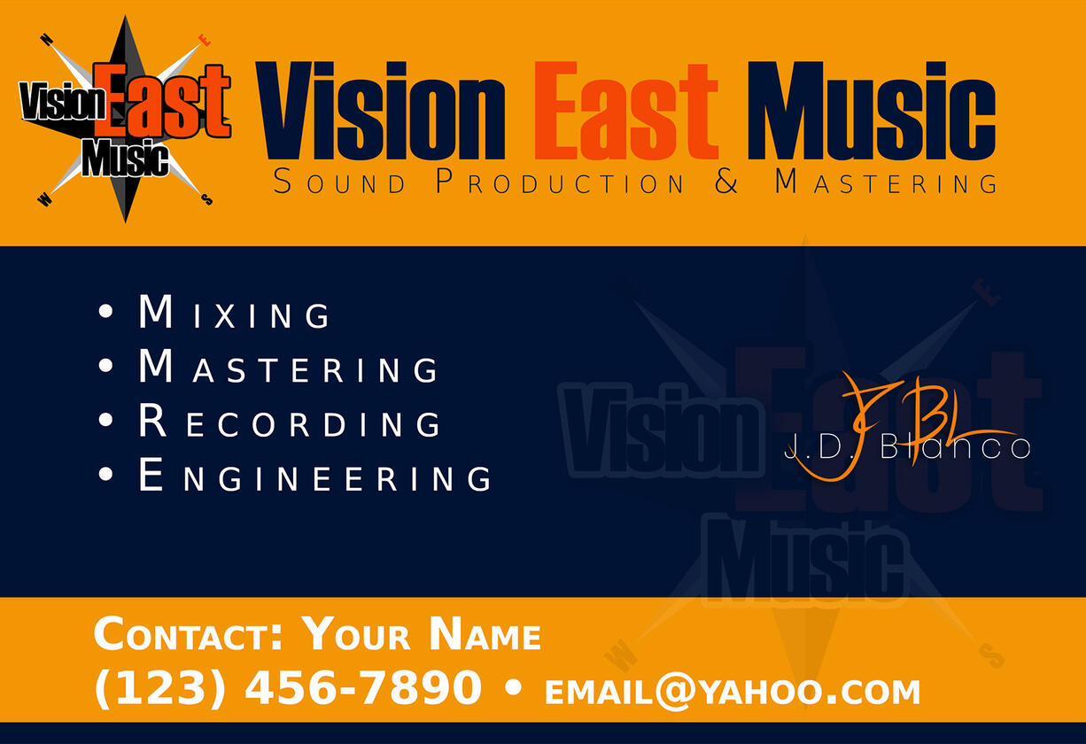 Vision East Music Postcard